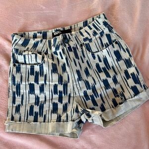 BDG‎ Blue and White Jean Shorts